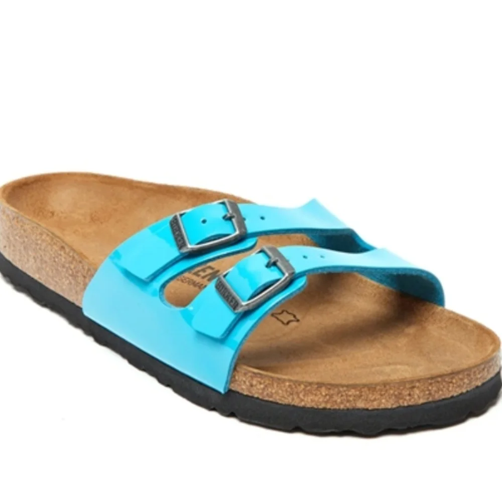 Birkenstock Ibiza Scuba Blue Men's Size 10N Slide Sandals NWT Preppy Vacation